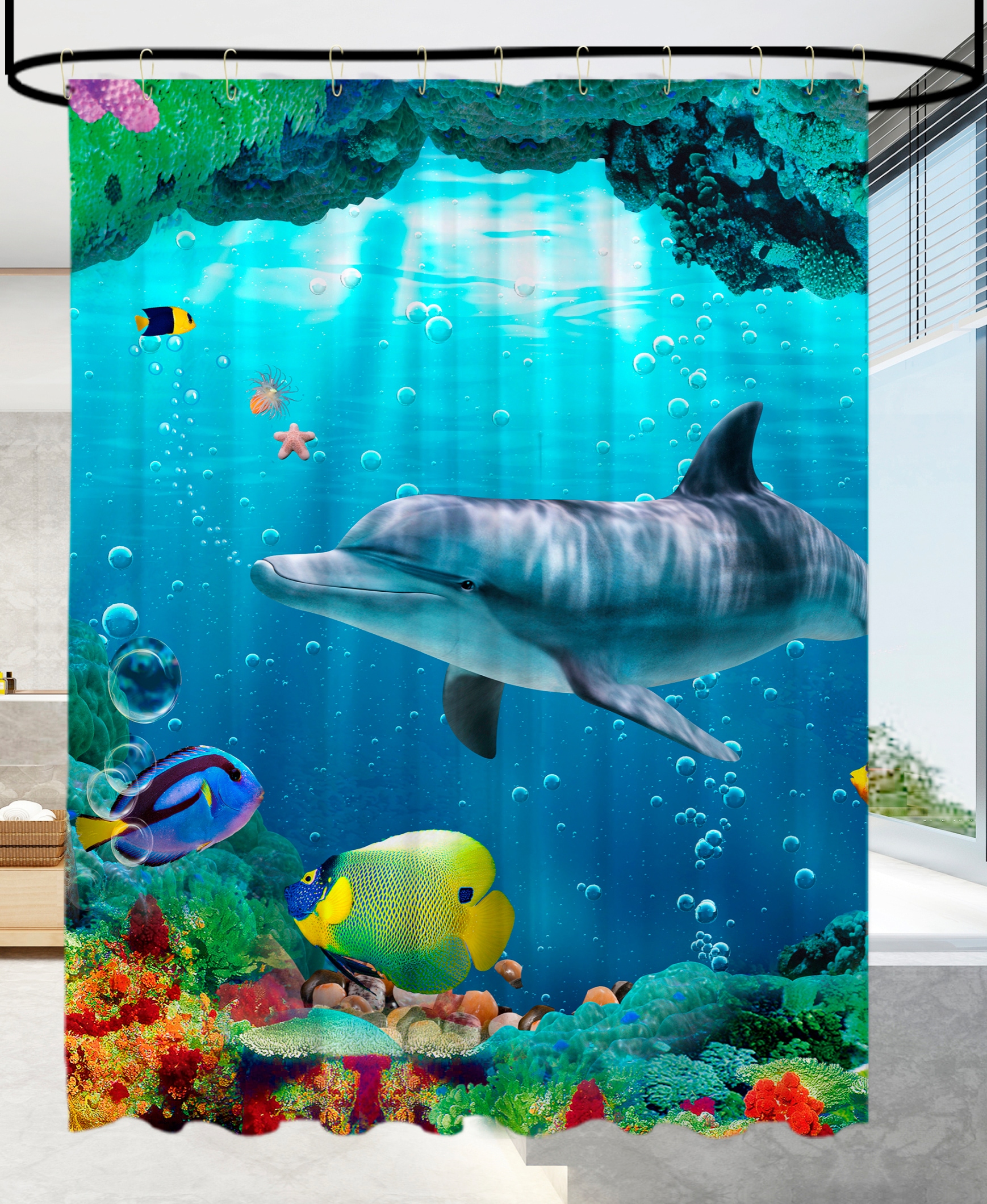Sanilo Duschvorhang »Delphin Korallen«, Höhe 200 cm Sanilo Duschvorhang »Delphin Korallen«, Höhe 200 cm von Sanilo