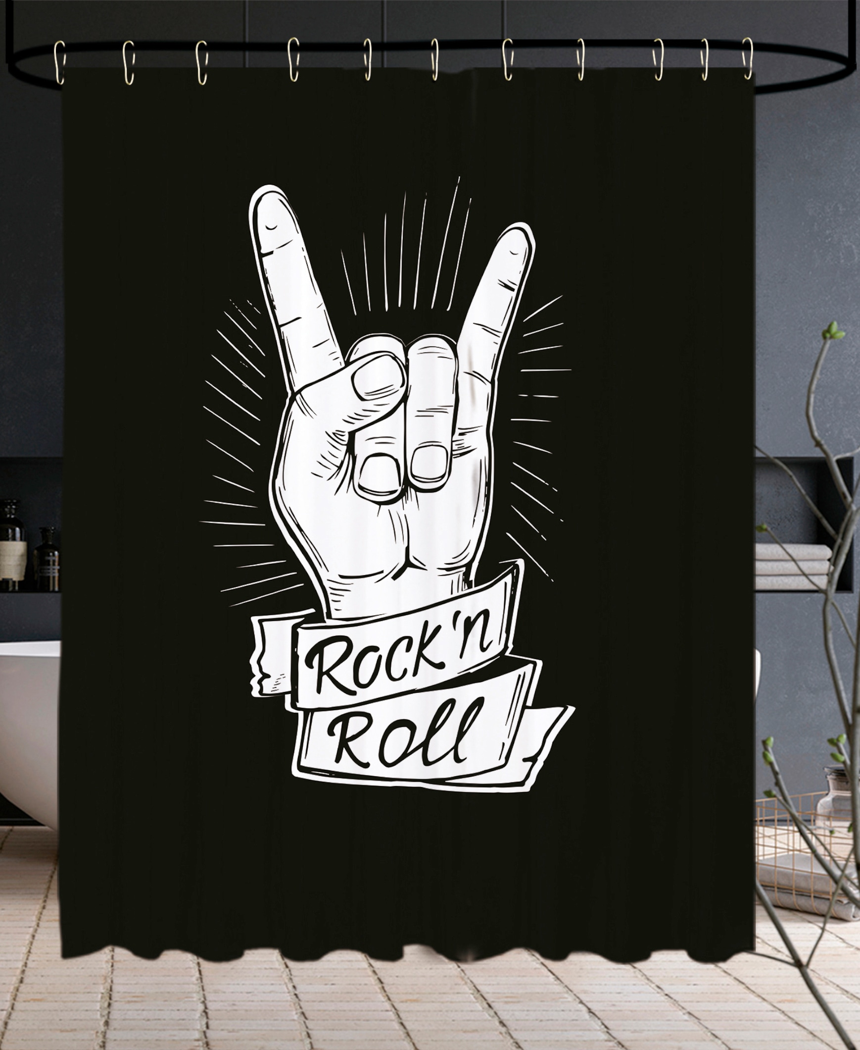 Sanilo Duschvorhang »Rock ’n’ Roll«, Höhe 200 cm Sanilo Duschvorhang »Rock ’n’ Roll«, Höhe 200 cm von Sanilo