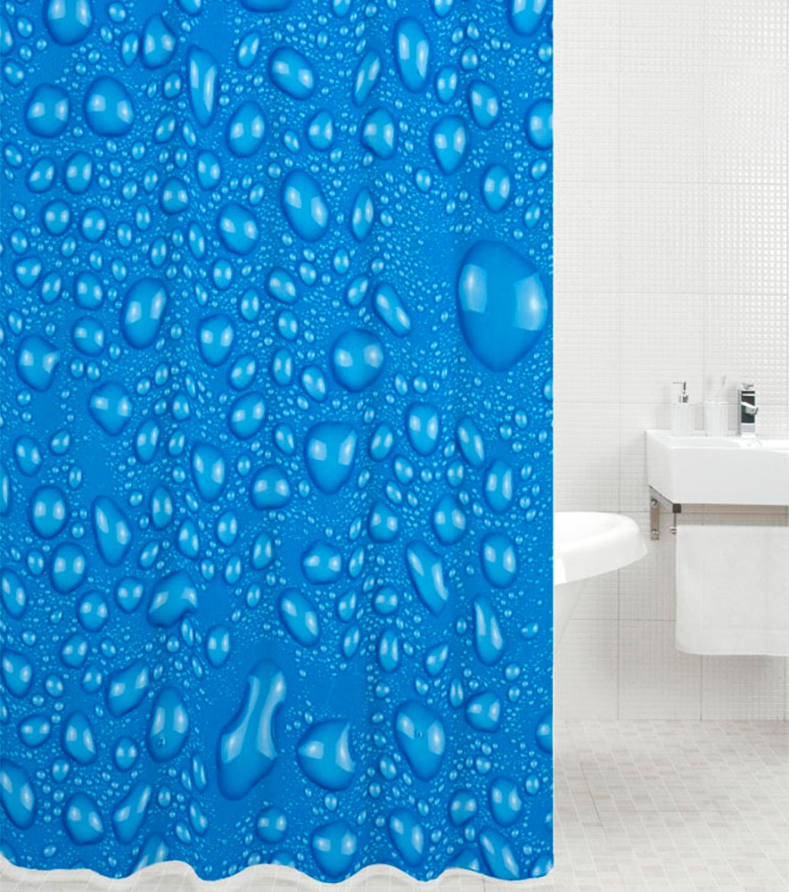 Sanilo Duschvorhang »Wassertropfen blau«, Höhe 200 cm von Sanilo