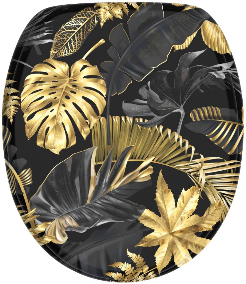 Sanilo WC-Sitz »Goldfarbenen Leaves«, mit Absenkautomatik, BxL: 37,7 x 42,0 - 47,0 cm Sanilo WC-Sitz »Goldfarbenen Leaves«, mit Absenkautomatik, BxL: 37,7 x 42,0 - 47,0 cm von Sanilo
