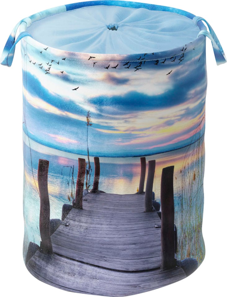 Sanilo Wäschekorb »Sunset«, kräftige Farben, samtweiche Oberfläche, mit Deckel Sanilo Wäschekorb »Sunset«, kräftige Farben, samtweiche Oberfläche, mit Deckel von Sanilo