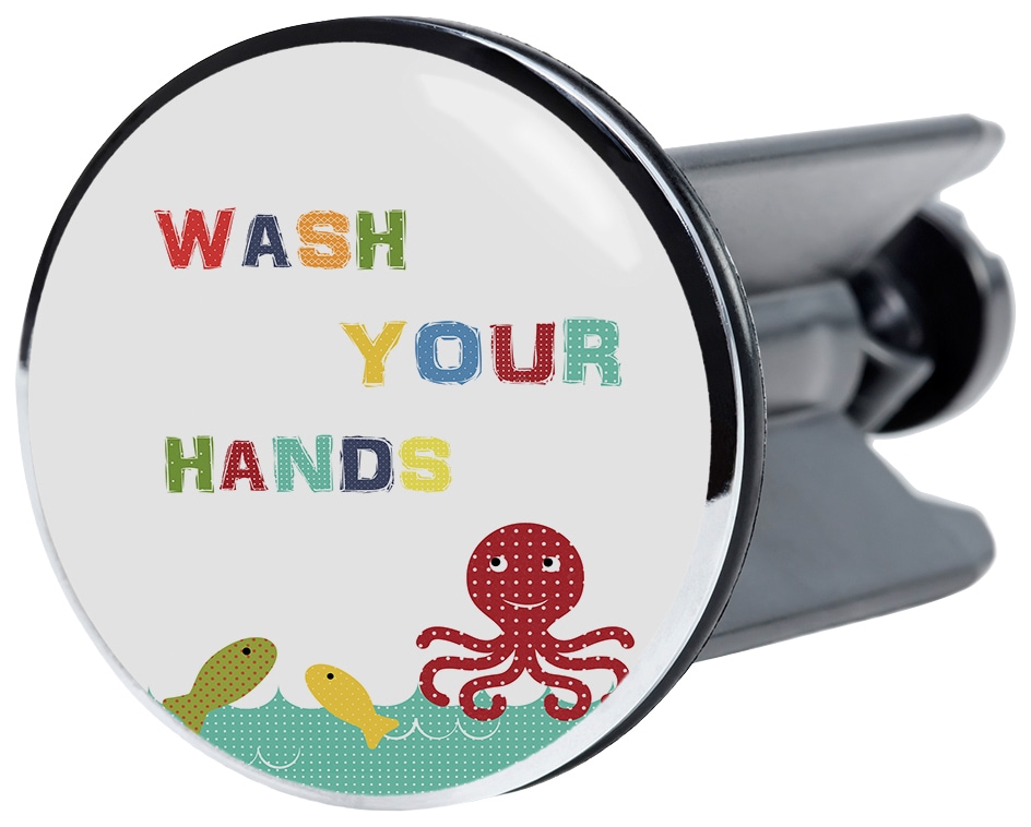 Sanilo Waschbeckenstöpsel »Wash Your Hands«, Ø 4 cm Sanilo Waschbeckenstöpsel »Wash Your Hands«, Ø 4 cm von Sanilo