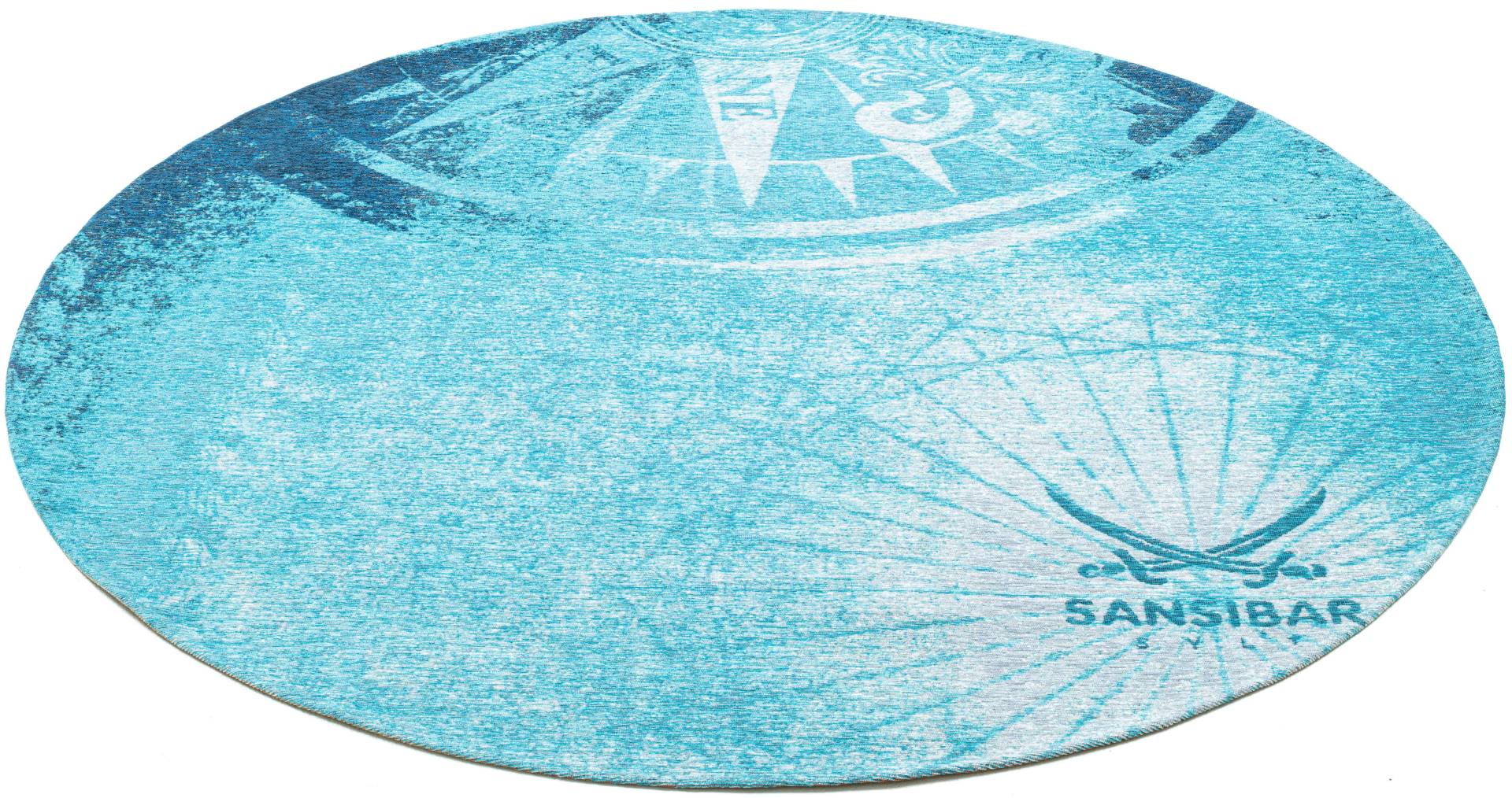 Sansibar Teppich »Keitum 011«, rund, 3 mm Höhe, Flachgewebe, modernes Design, Motiv Kompass Sansibar Teppich »Keitum 011«, rund, 3 mm Höhe, Flachgewebe, modernes Design, Motiv Kompass von Sansibar