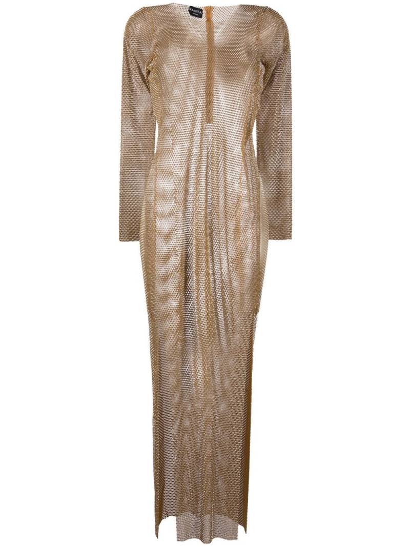 Santa Brands Diamond sheer maxi dress - Neutrals von Santa Brands