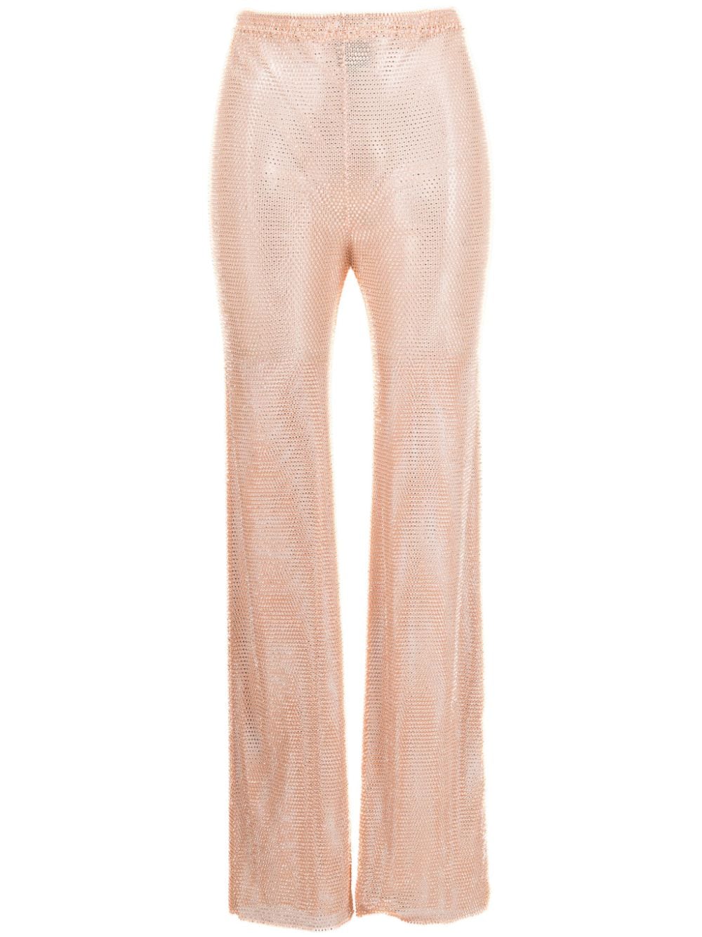 Santa Brands rhinestone-embellished straight trousers - Neutrals von Santa Brands