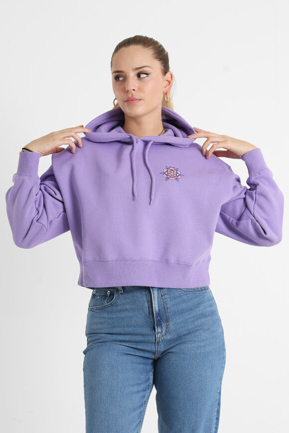 Santa Cruz Heart Crop Kapuzensweatshirt | Meta Mauve | Damen  | L von Santa Cruz