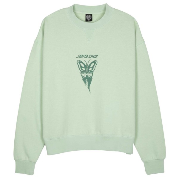 Santa Cruz - Women's Asp Butterfly Crew - Pullover Gr 10;12;14 grün von Santa Cruz