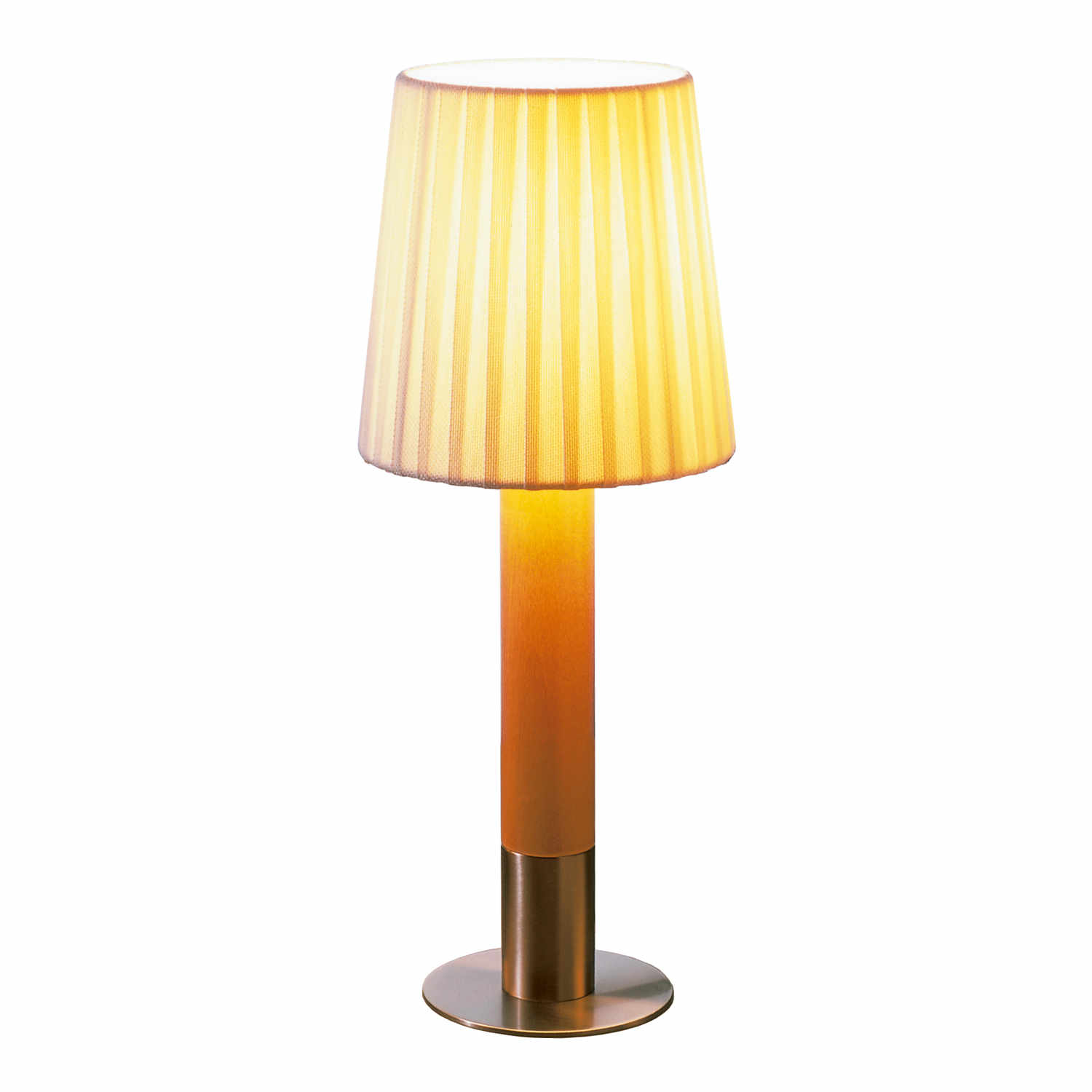 Básica LED Mínima Tischleuchte, Ausführung nickel/natural stoffband Básica LED Mínima Tischleuchte, Ausführung nickel/natural stoffband von Santa & Cole