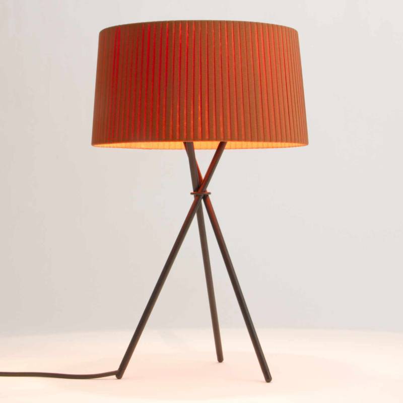 Tripode G6 LED Boden-/Tischleuchte, Lampenschirm terracotta von Santa & Cole