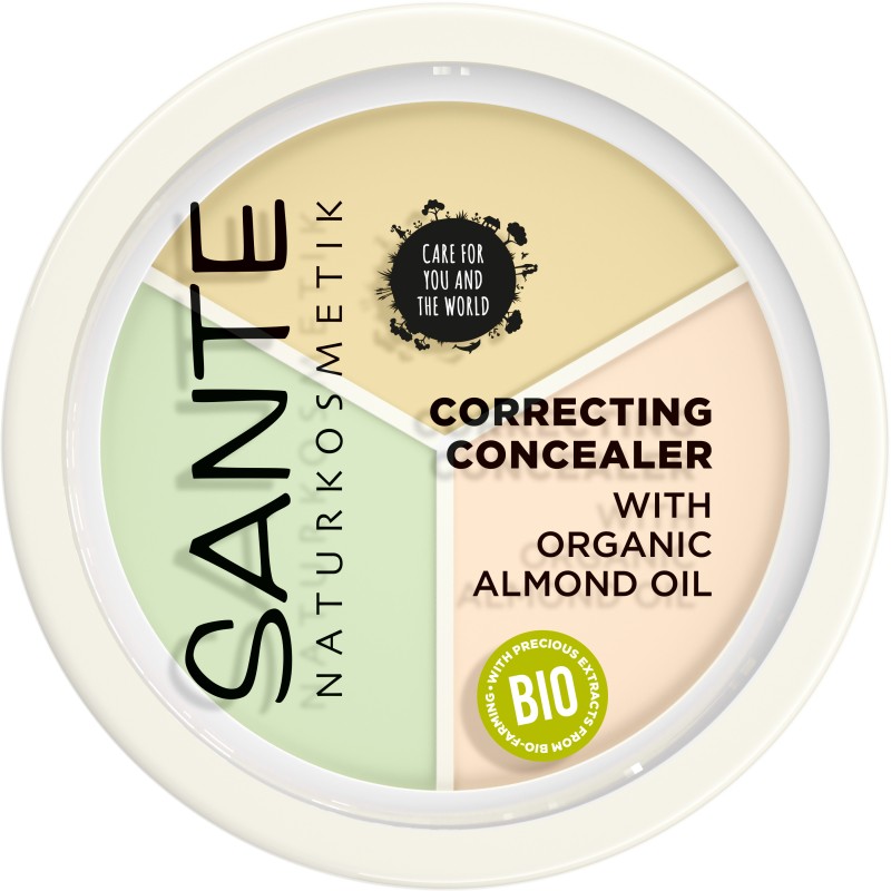 Sante - Concealer 3in1 Rosa/grün/beige von Sante