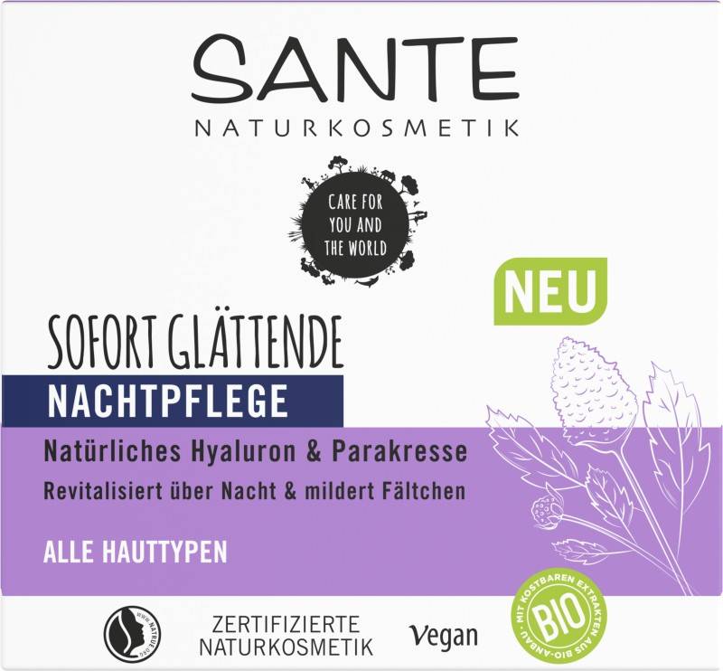 Sante - Sof. Glätt. Nachtpflege Hyaluron von Sante