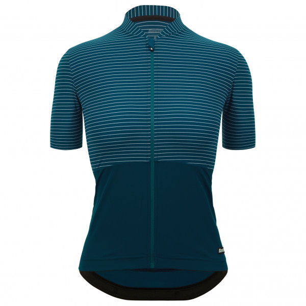 Santini - Women's Colore Riga Jersey - Velotrikot Gr S blau von Santini