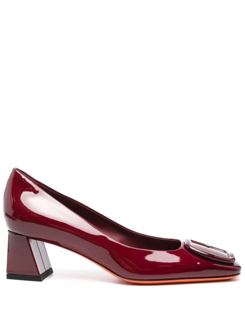 Santoni 50mm leather pumps - Red von Santoni