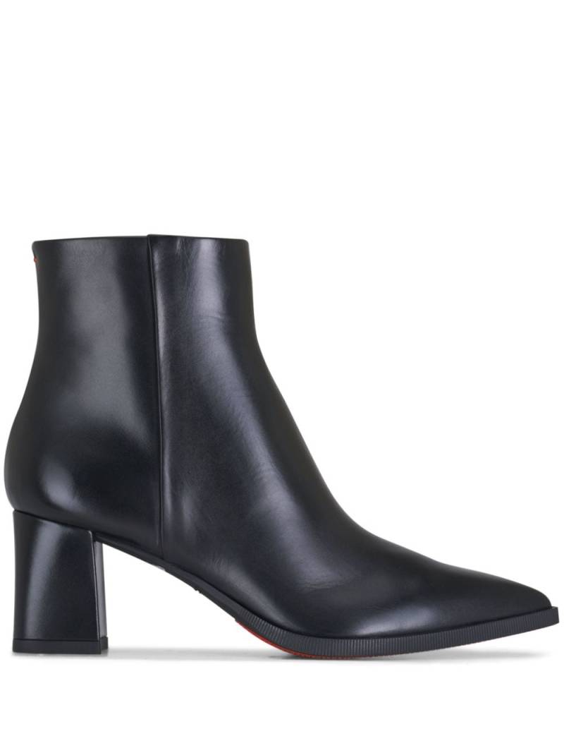 Santoni 65mm leather ankle boots - Black von Santoni