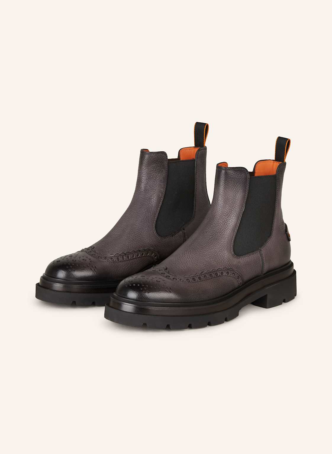 Santoni Chelsea-Boots Blockage grau Santoni Chelsea-Boots Blockage grau von Santoni