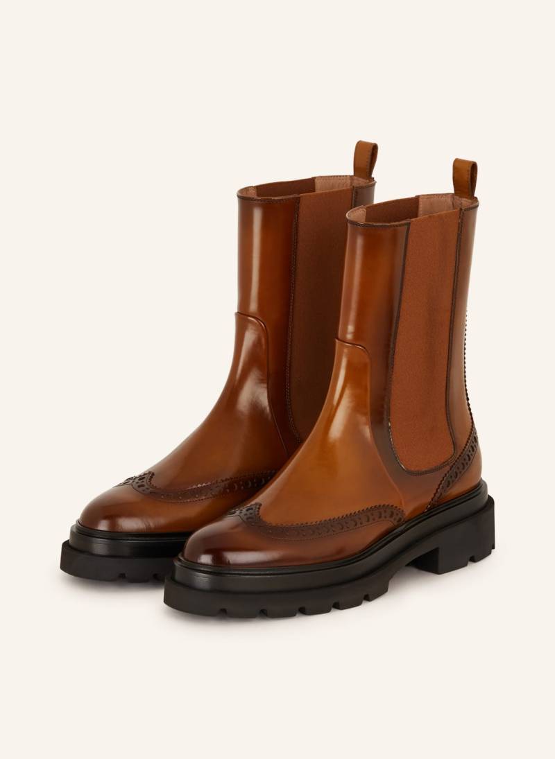 Santoni Chelsea-Boots Floes braun von Santoni