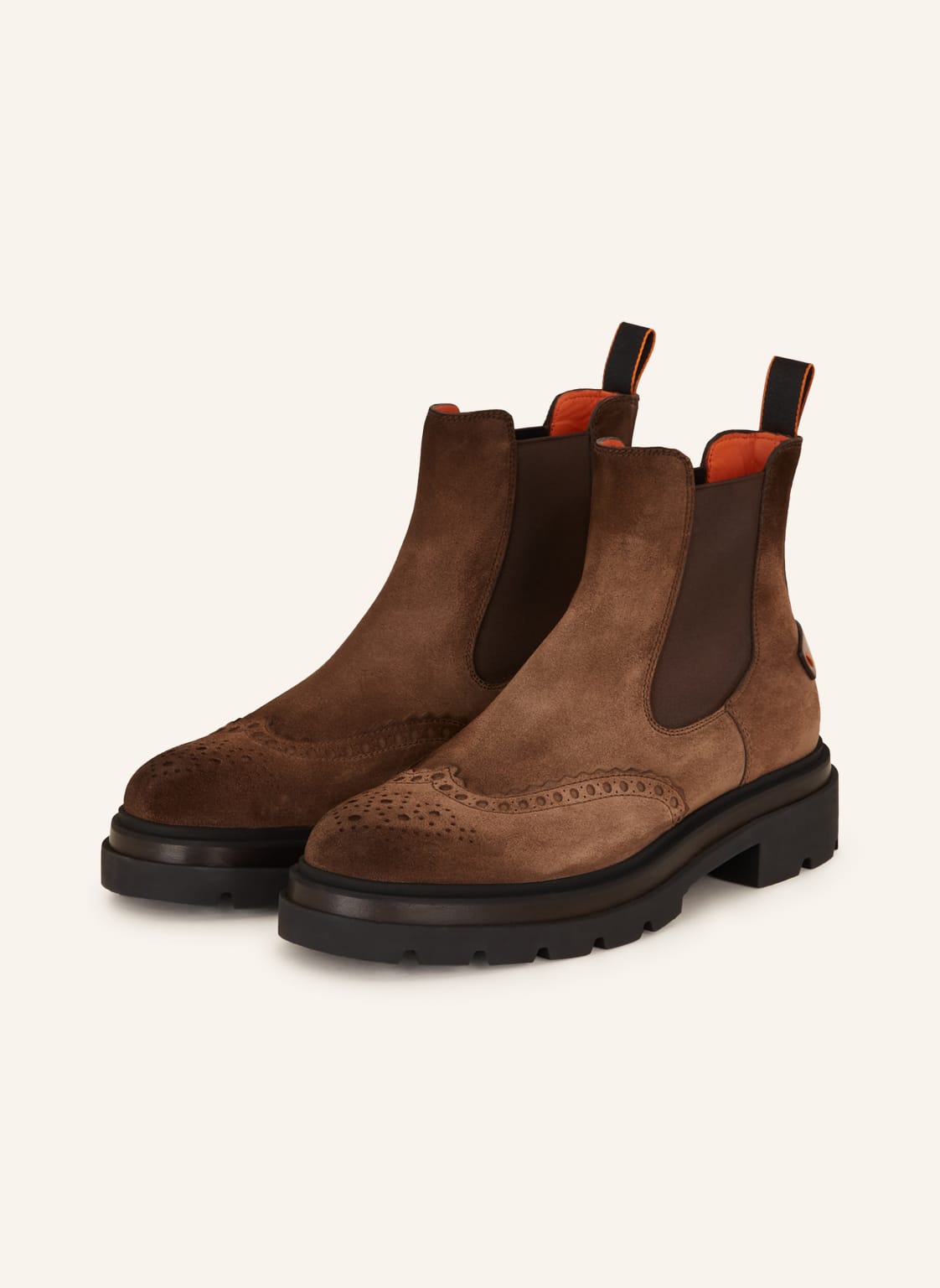 Santoni Chelsea-Boots braun von Santoni