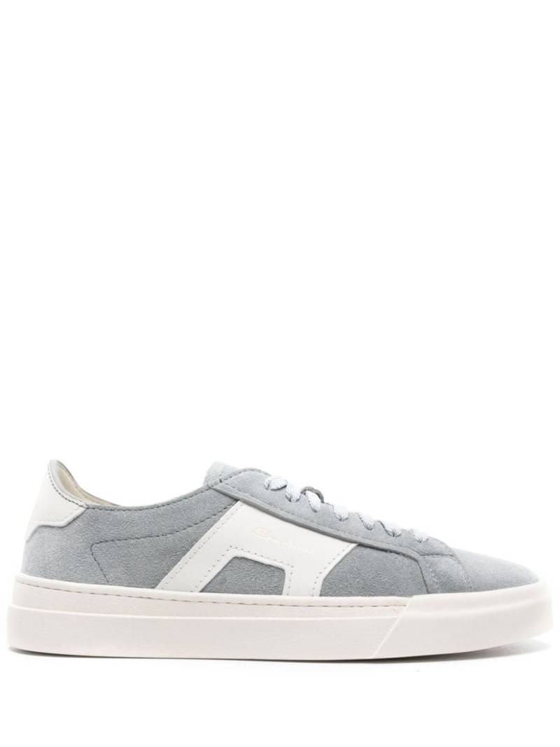 Santoni Double Buckle suede sneakers - Blue von Santoni