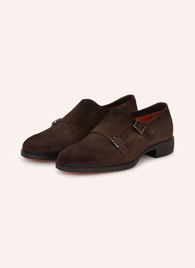 Santoni Double-Monks Easy braun von Santoni