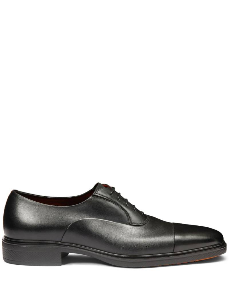 Santoni Easy leather oxford shoes - Black von Santoni