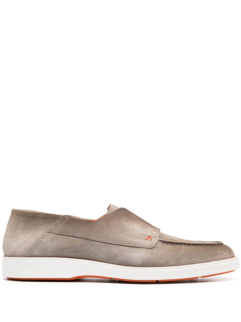 Santoni Godric almond-toe loafers - Brown von Santoni