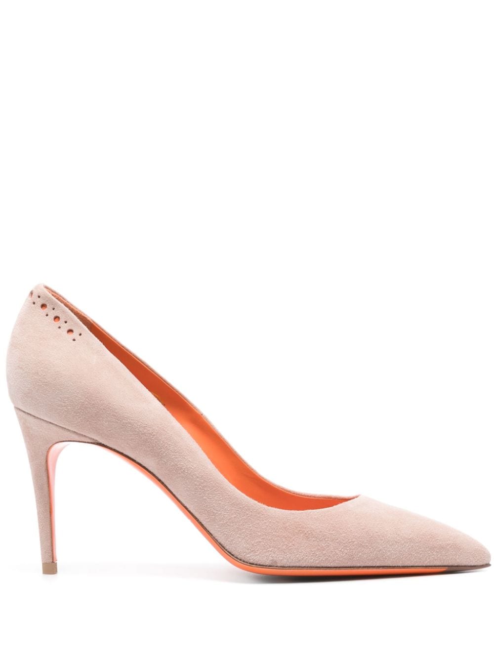 Santoni Haldisa perforated suede pumps - Pink von Santoni