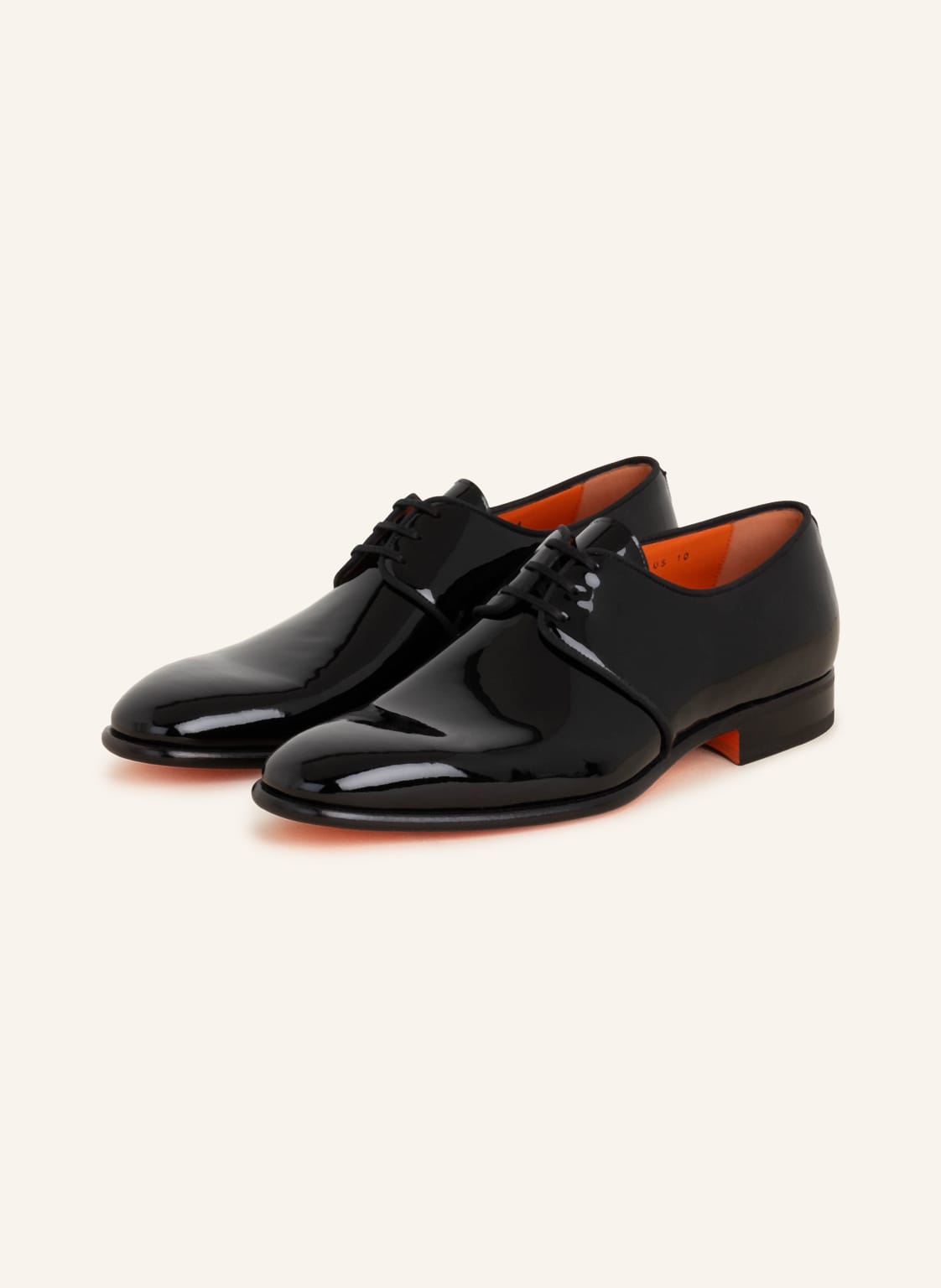 Santoni Lack-Schnürer Moore schwarz von Santoni