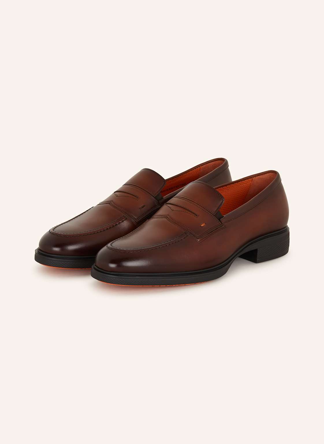 Santoni Loafer Easy braun von Santoni