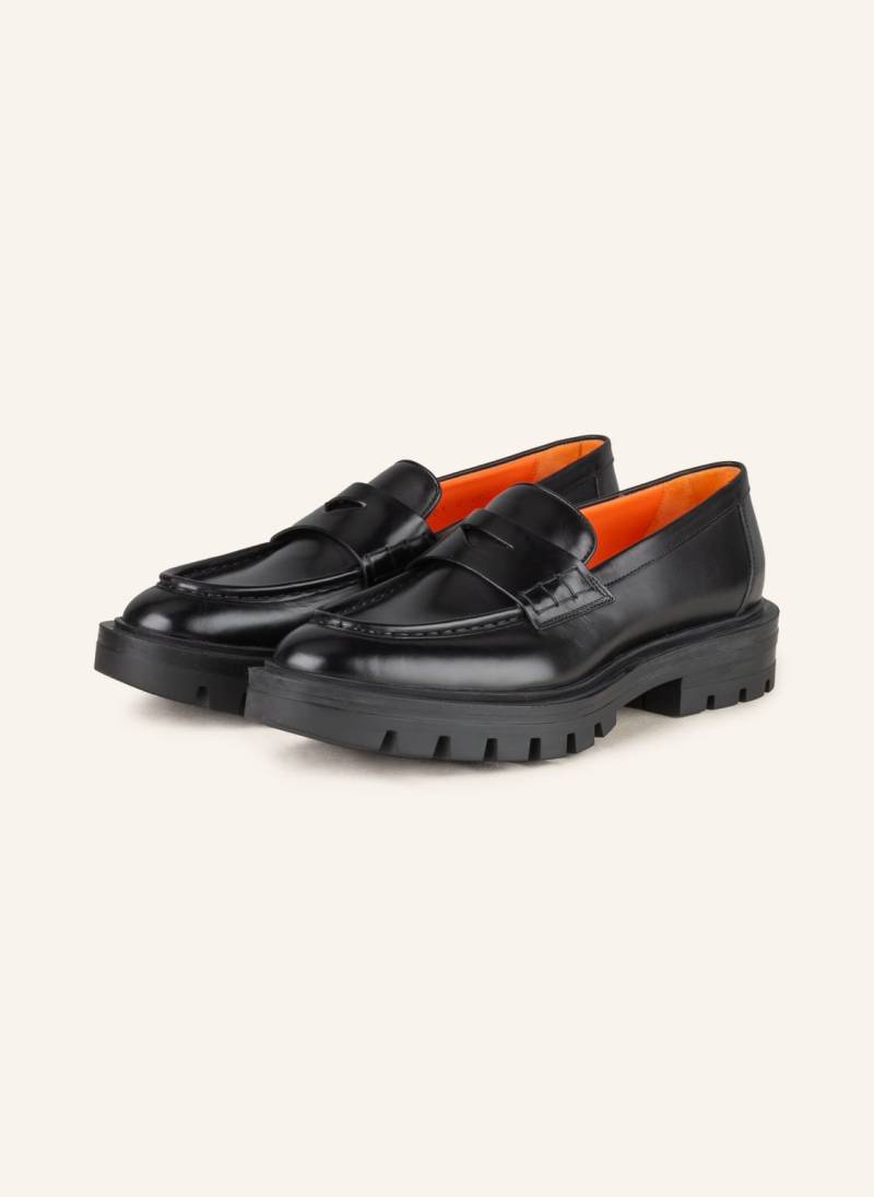 Santoni Loafer schwarz von Santoni