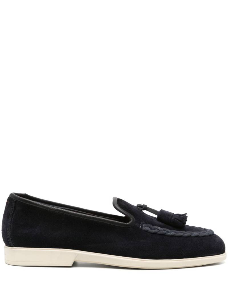 Santoni Malibu suede loafers - Blue von Santoni