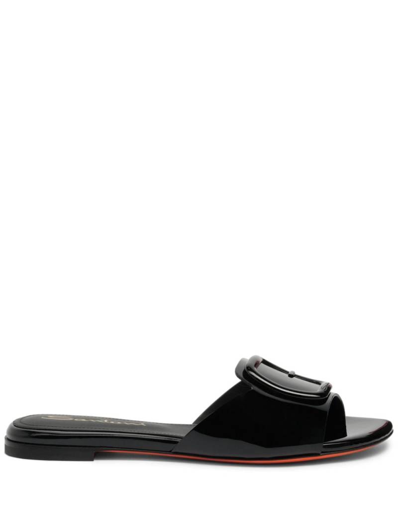 Santoni Patent leather sandals - Black von Santoni
