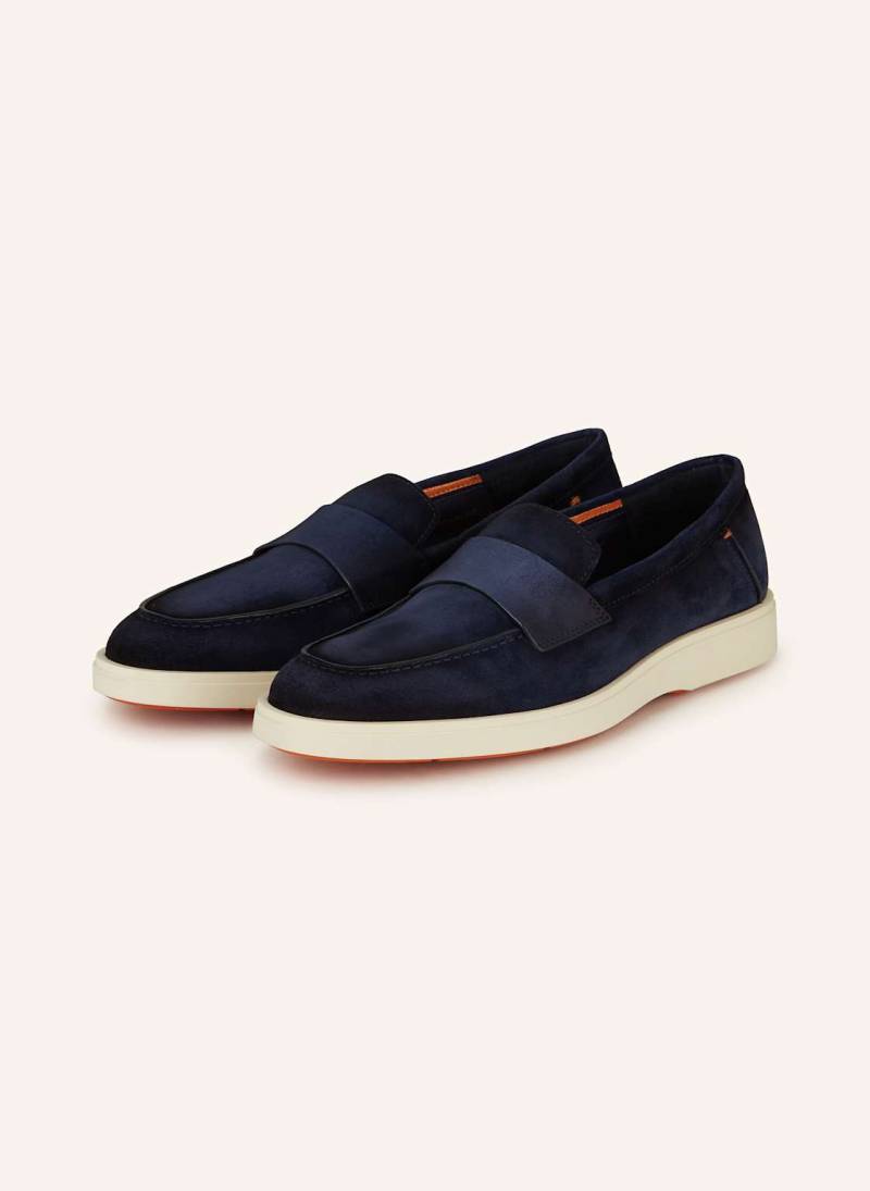 Santoni Penny-Loafer Revolve blau von Santoni