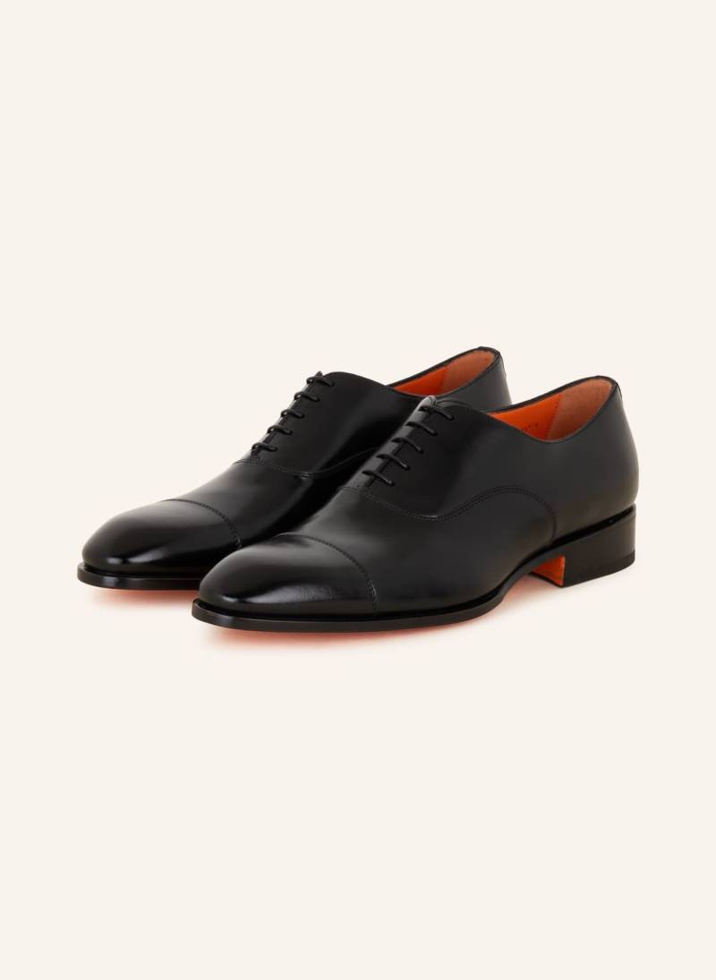 Santoni Schnürer Carter schwarz von Santoni