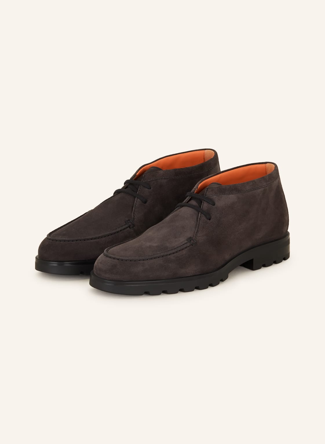 Santoni Schnürer grau von Santoni