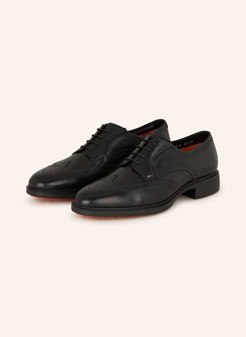 Santoni Schnürer schwarz von Santoni