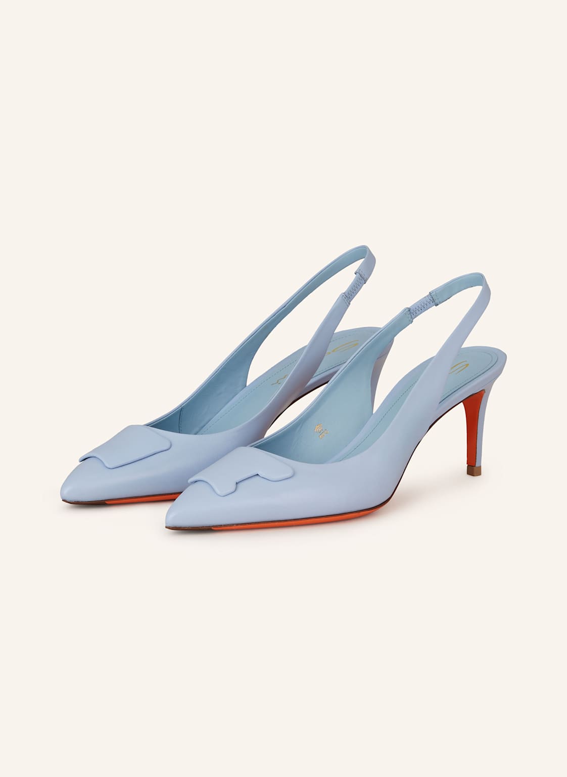 Santoni Slingpumps Sibille blau von Santoni