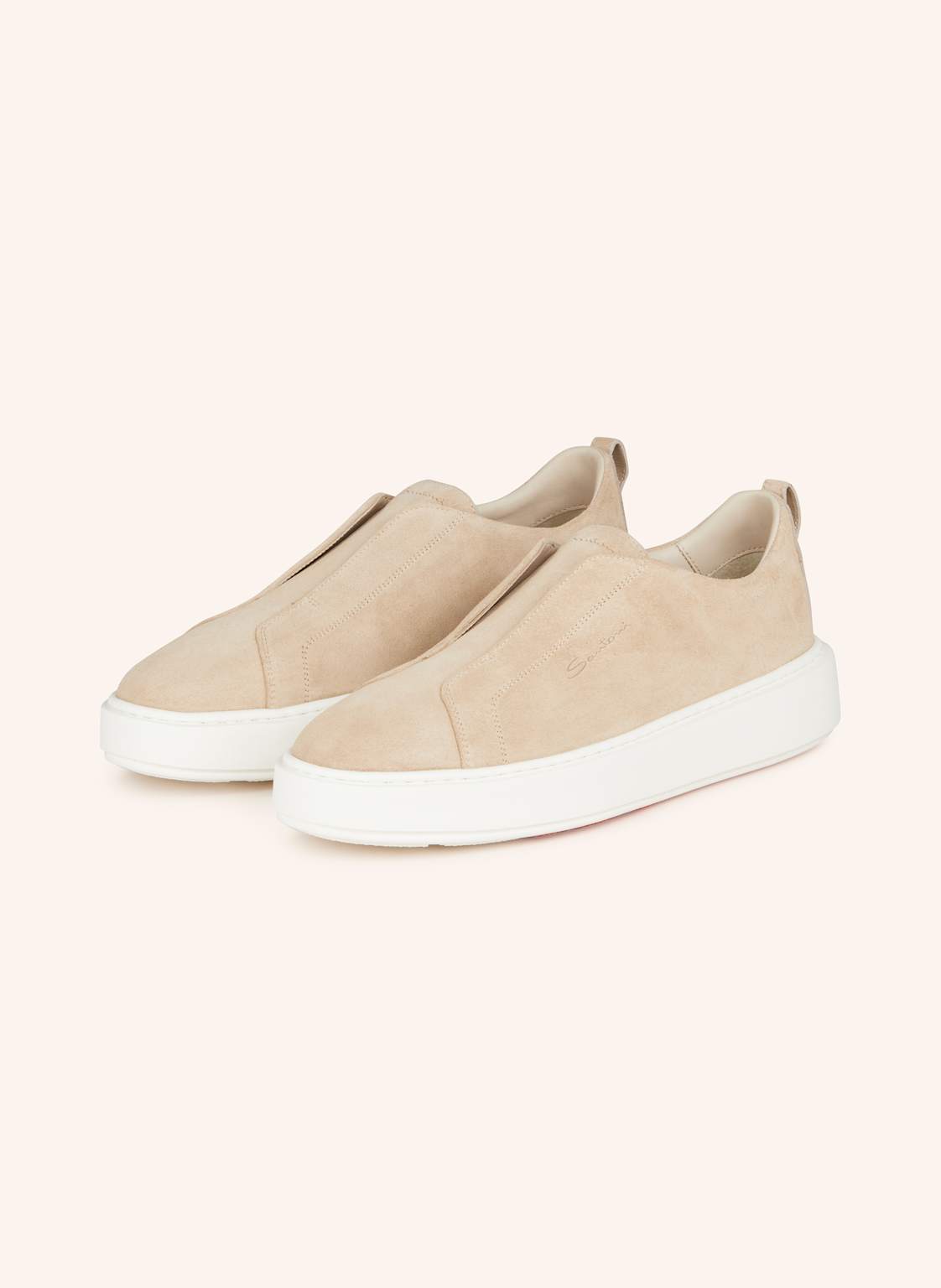 Santoni Slip-On-Sneaker Victory beige von Santoni