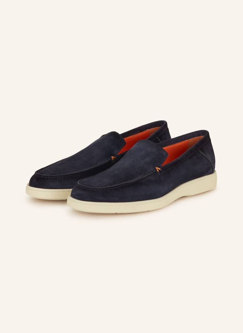 Santoni Slipper Botanist blau von Santoni