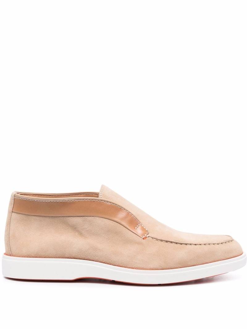 Santoni almond-toe loafers - Neutrals von Santoni