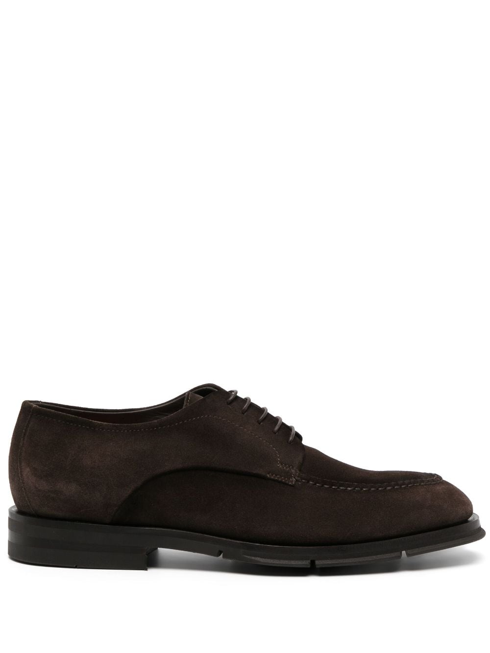 Santoni almond-toe suede shoes - Brown von Santoni