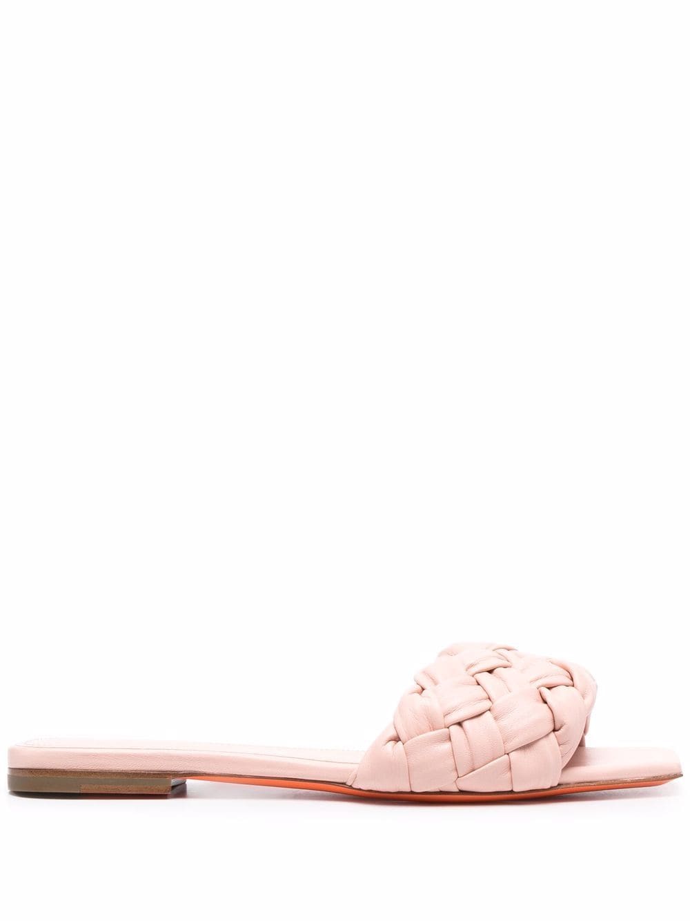 Santoni braided-detail leather sandals - Pink von Santoni