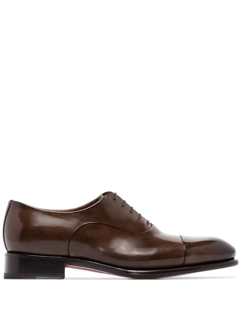 Santoni classic lace-up Oxford shoes - Brown von Santoni