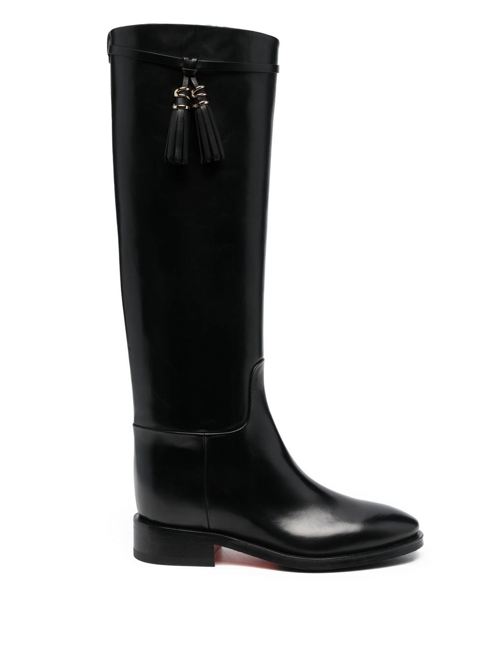 Santoni knee-length 35mm boots - Black von Santoni