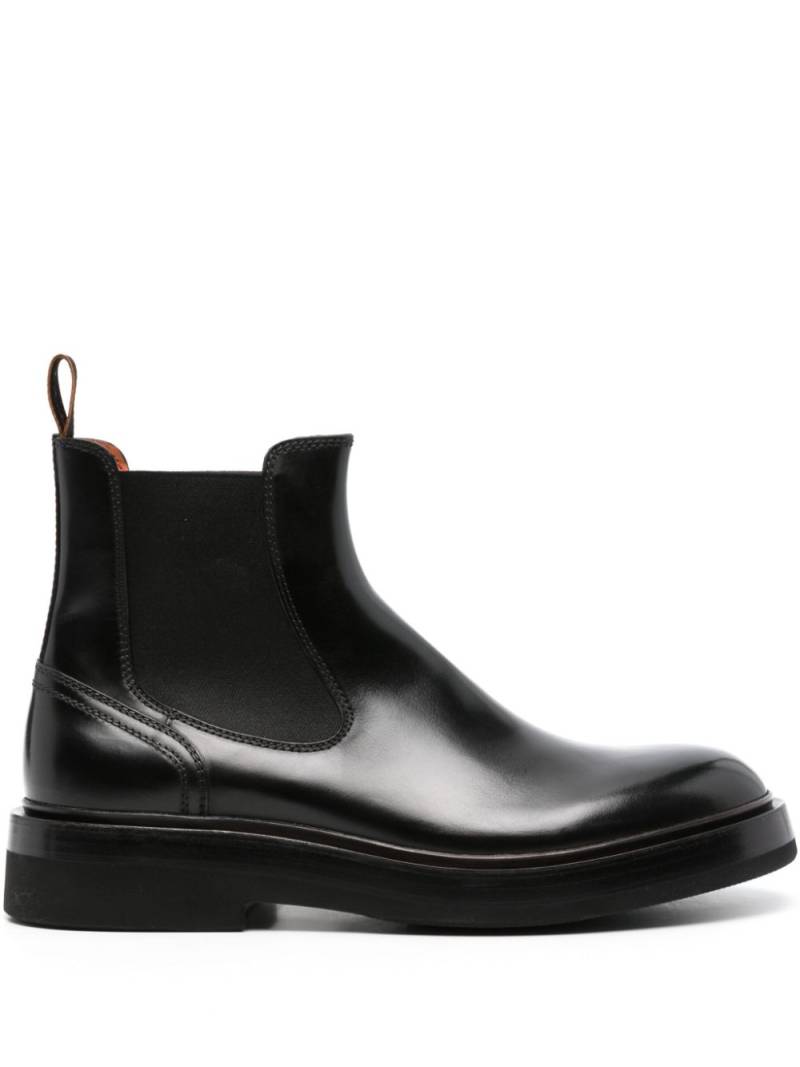 Santoni leather Chelsea boots - Black von Santoni