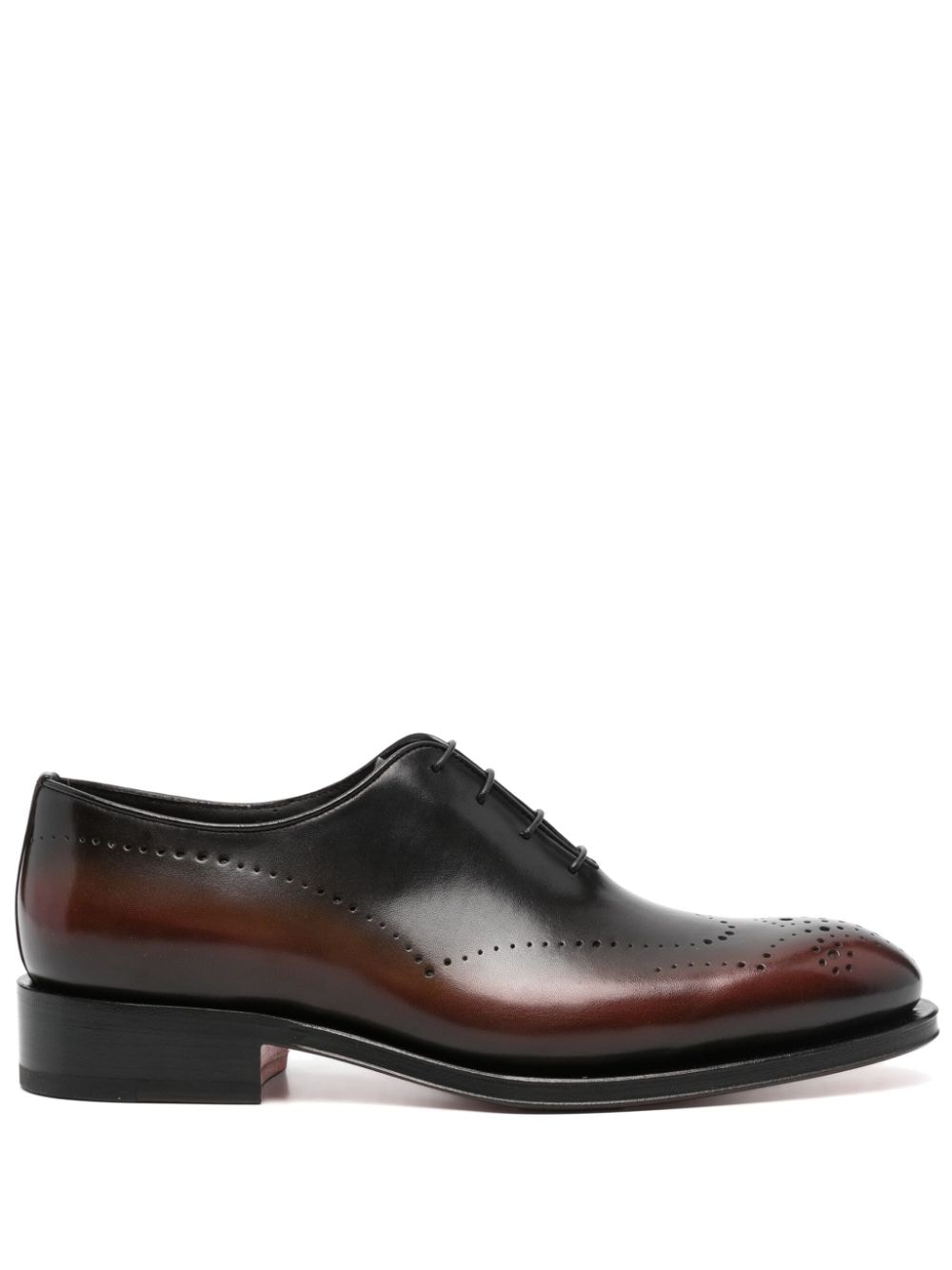 Santoni leather brogues - Brown von Santoni