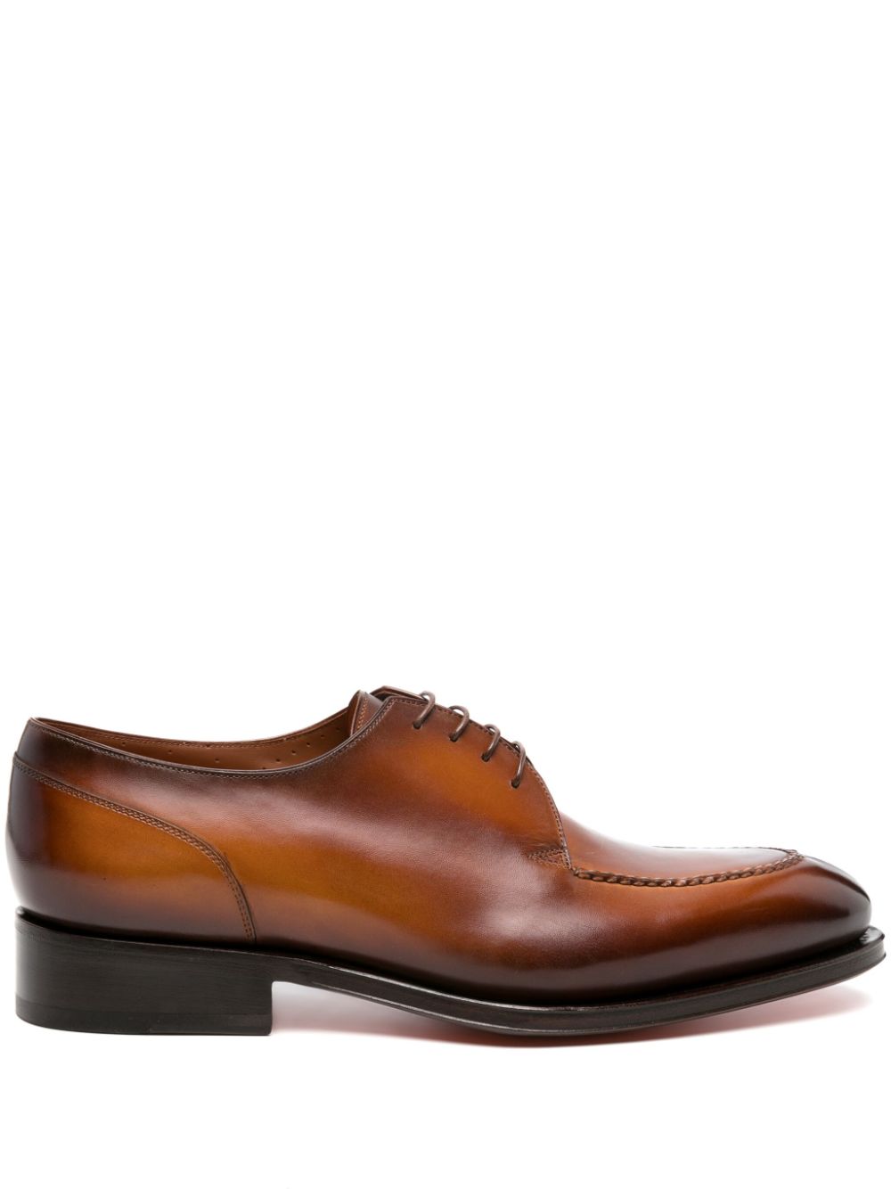 Santoni leather derby shoes - Brown von Santoni