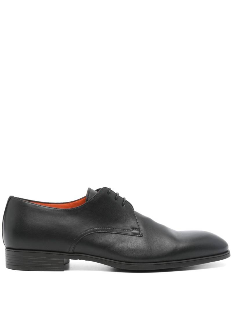 Santoni leather lace-up shoes - Black von Santoni