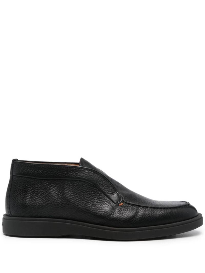 Santoni leather loafers - Black von Santoni