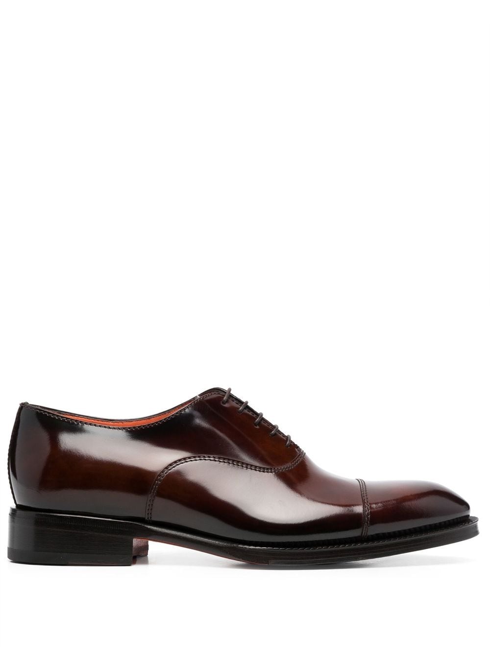 Santoni leather oxford shoes - Brown von Santoni