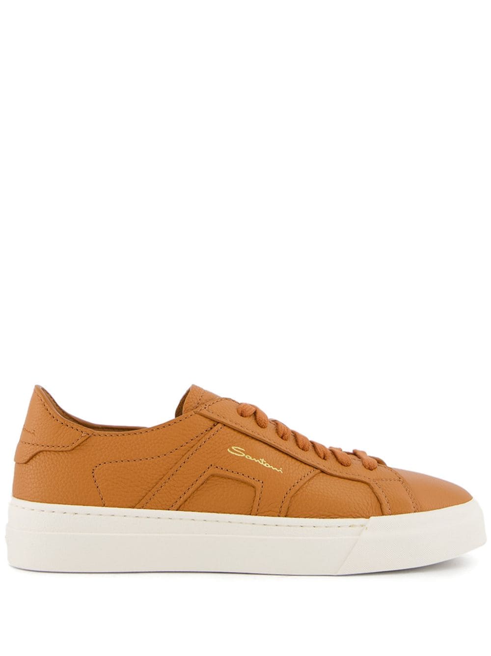 Santoni leather sneakers - Neutrals von Santoni